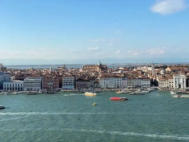 Another view of the lagoon from the top ob the bell tower of the church on San Giorgio Maggiore island