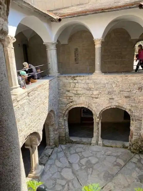 Two-level cloister at the abbey
