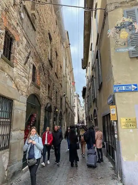 A street in Bergamo's Città Alta