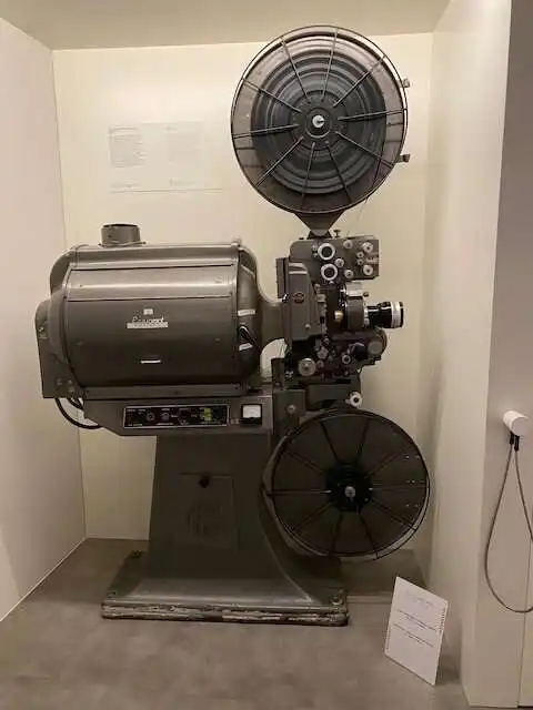 An old movie projector at Convento di San Francesco
