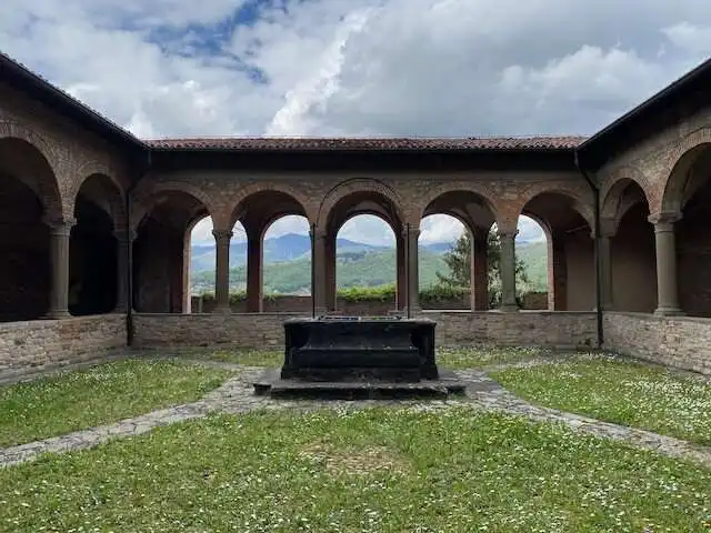 One of the cloisters at Convento di San Francesco