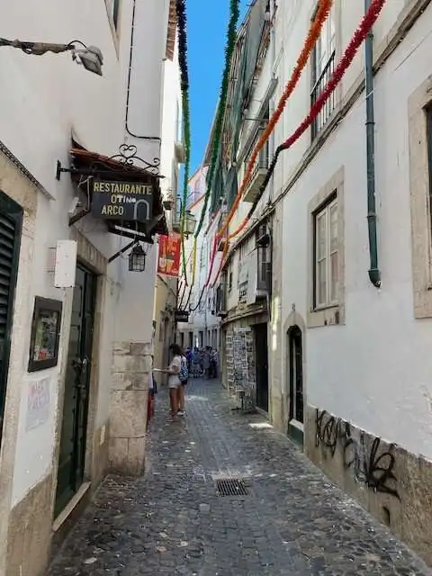 Another street in he Aflama district