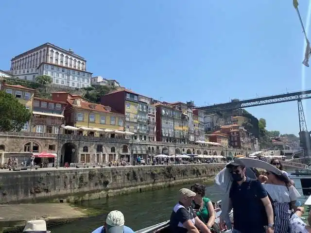 View of Porto from the boat while docked