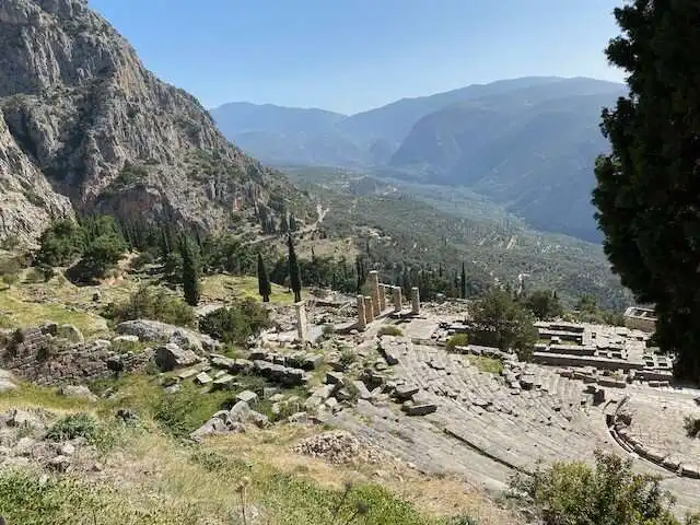 A view from the Delphi Archaeological Site