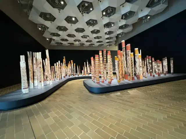Various art pieces at the National Gallery of Australia