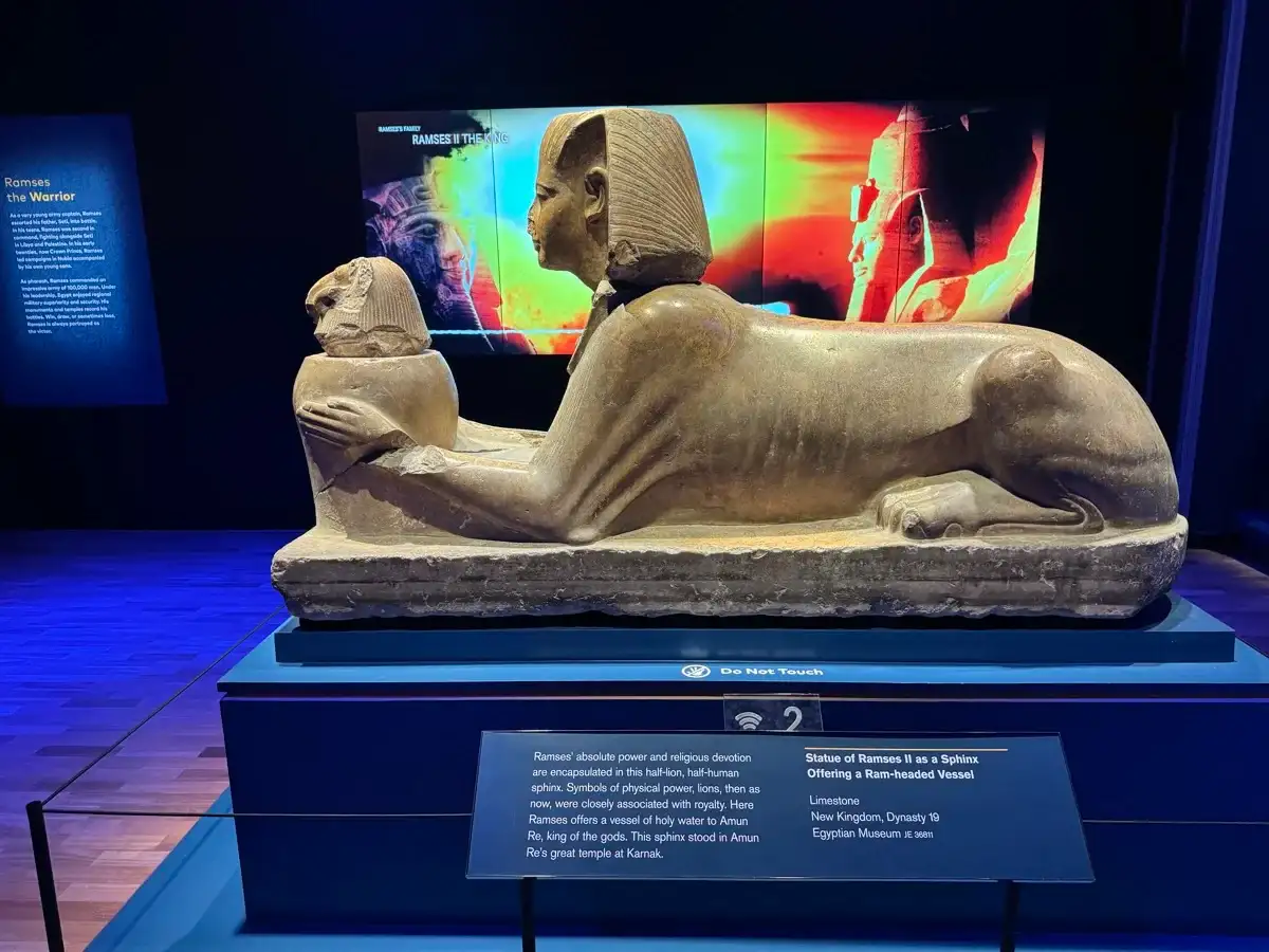 Statue of Ramses as a sphinx