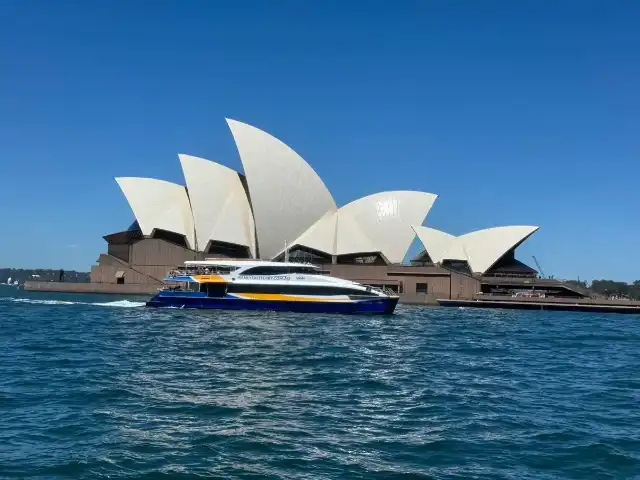 The Sydney Opera House as seen from Sydney Harbour
