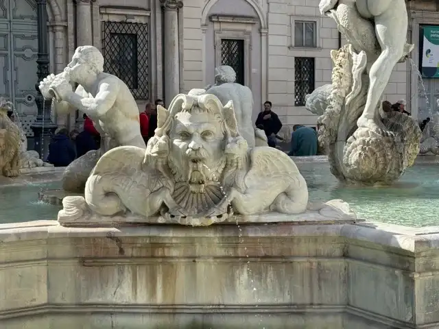 Some of the figures of my favourite fountain in Piazza Navona