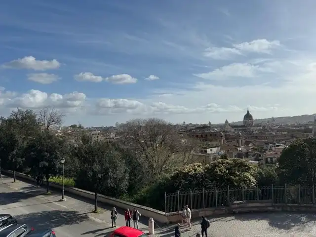 Rome as seen from a vantage point not far from the top of the Spanish Steps.
