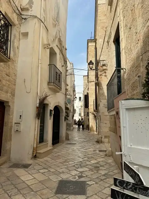 A street in the old town of Polignano a Mare