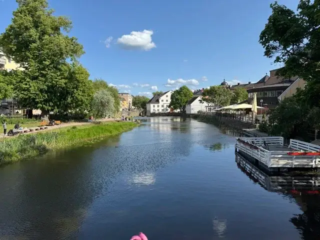 Fyrisån River in Uppsala, Sweden