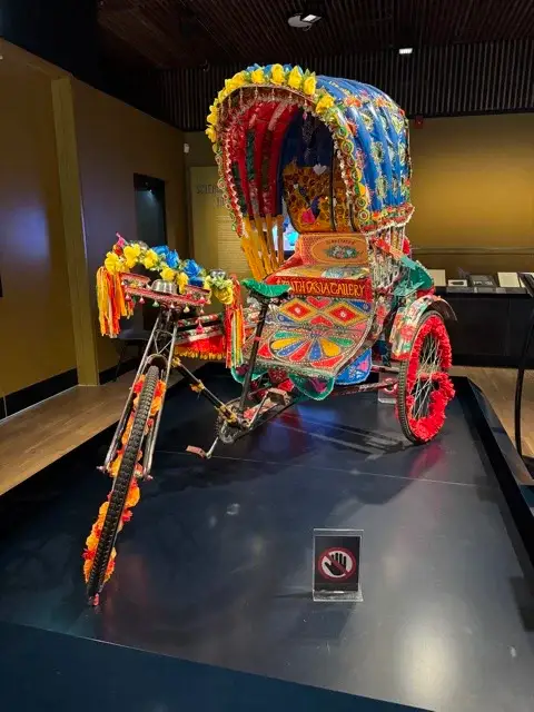 A rickshaw specially commissioned for the Manchester Museum