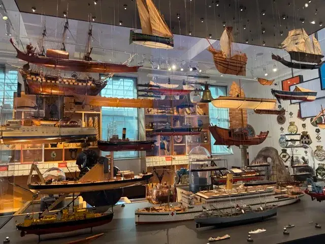 Model ships at the National Maritime Museum