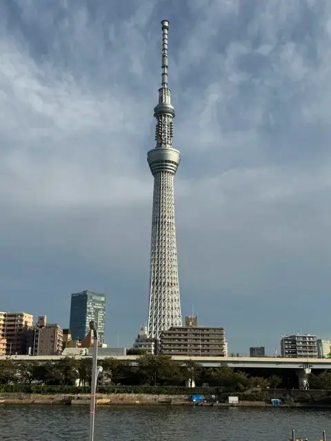 View of the Tokyo Skytree from the park