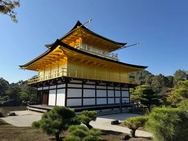 The backside of the Golden Pavilion