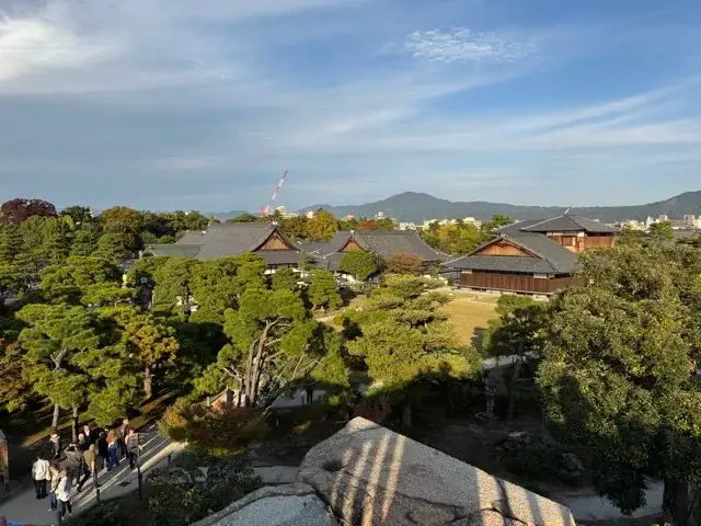 A view fron atop the base of the keep at Nijo Castle