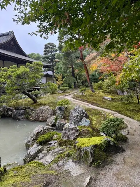 The grounds of Ginkaku-ji Temple