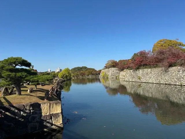 Part of the Himeji Castle moat