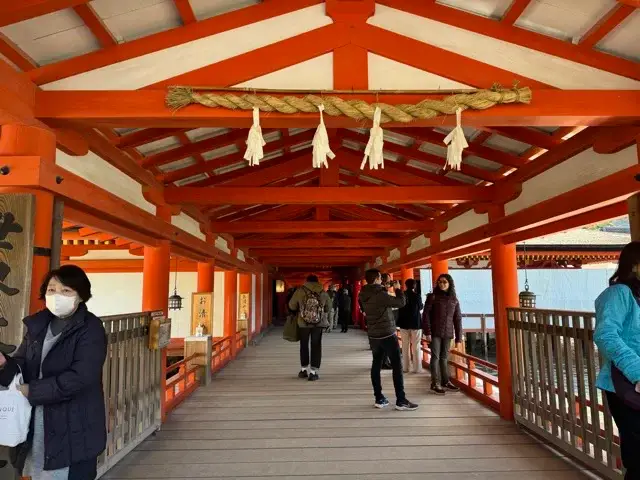 One of Itsukushima Jinja’s walkways