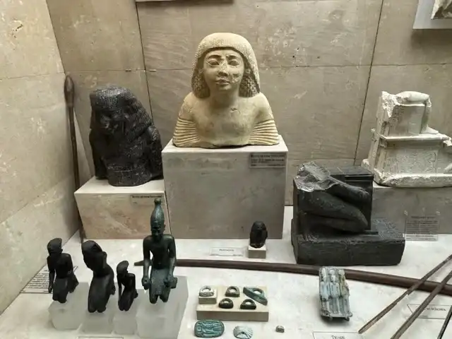 Some artifacts in the Egyptian section of La Charité Museum