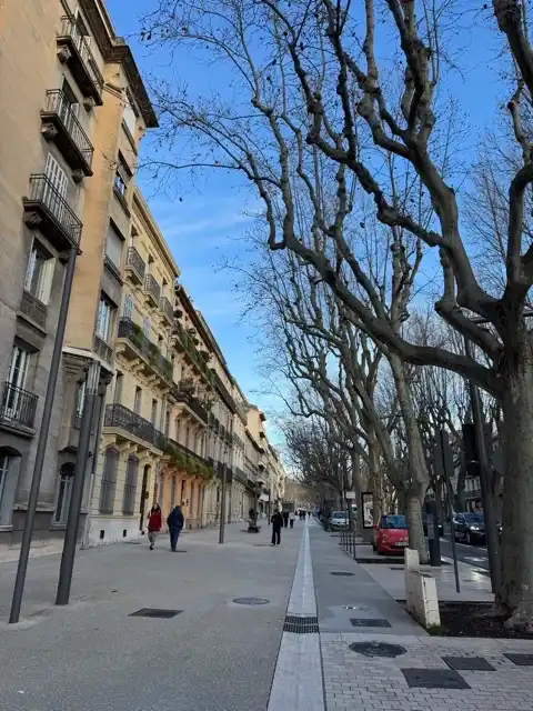 A street near the Aix train station