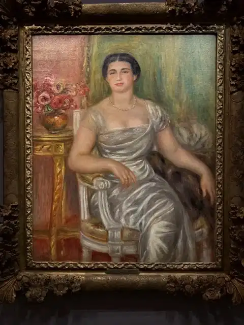 "Portrait de la poétresse Alice Vallières-Merzbach"Auguste Renoir1913Caumont Centre d'Art