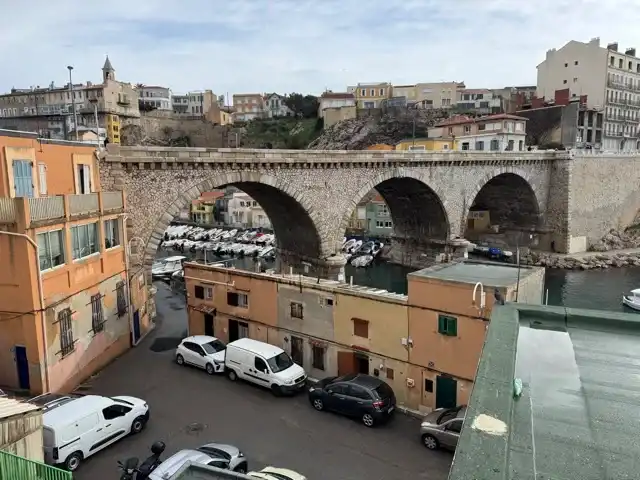 The bridge in front of Vallon des Auffes