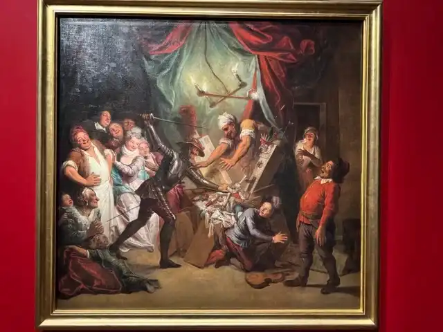 "Don Quichotte s'en prend aux marionnettes de maître Pierre"Charles-Antoine CoypelLouis Surugue (graveur)1724