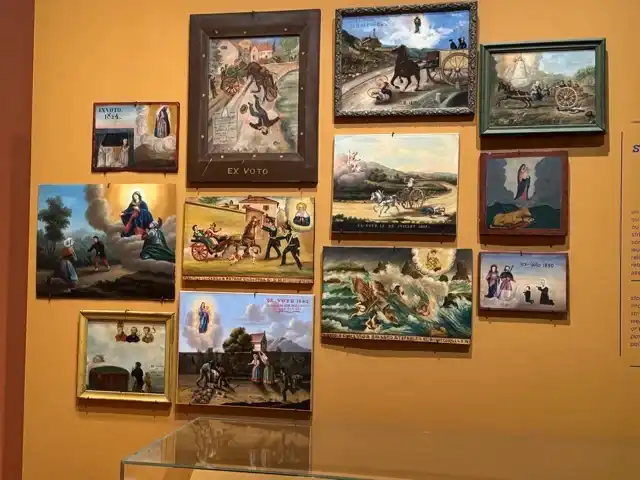 Paintings in the "Popular?" gallery of Mucem