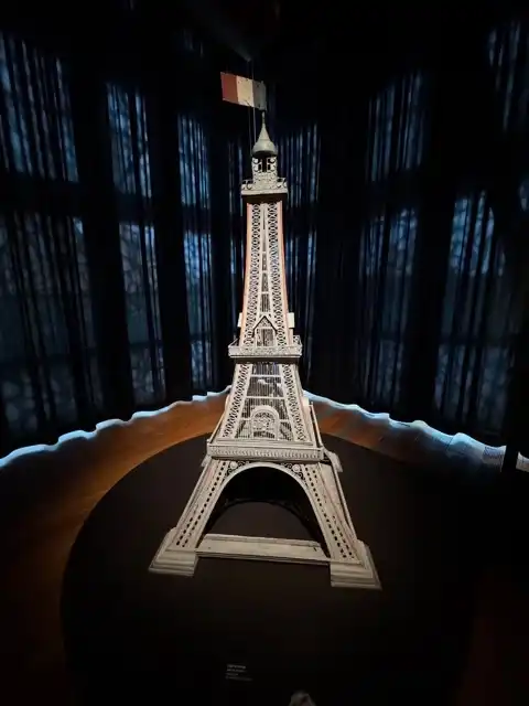Eiffel Tower birdcage in the "Popular?" gallery of Mucem