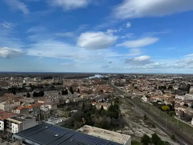 View from atop the Frank Gehry LUMA tower