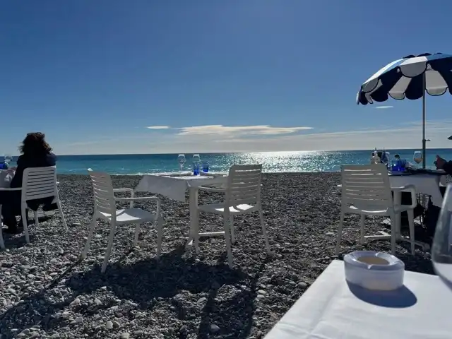 The view while sitting in my seat at my table for lunch