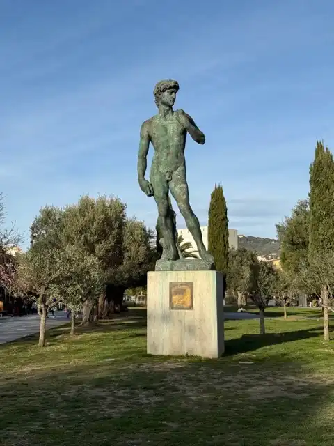 The David on Promenade du Paillon.