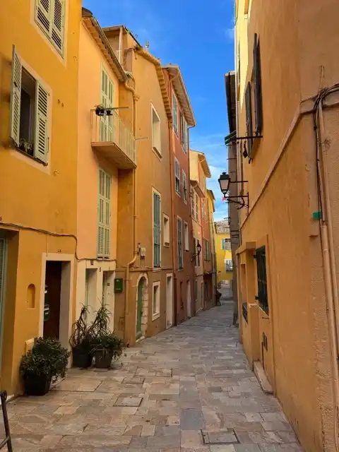 An old town street in Villefranche-sur-Mer