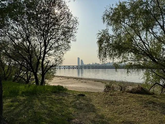 A view of the Han River from one of the Hangang Parks