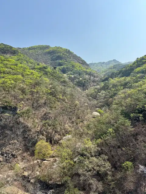 View from the Gamaksan Suspension Bridge