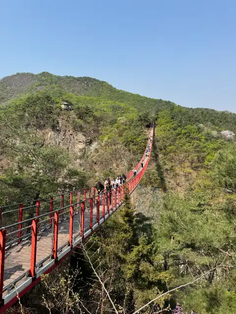 Gamaksan Suspension Bridge seen from the other side