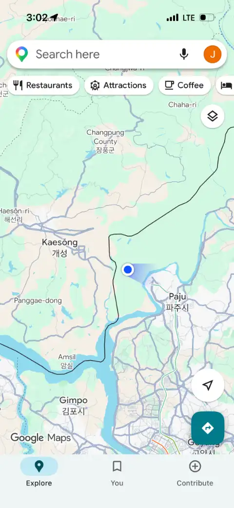 The location of the Dora Observatory parking lot