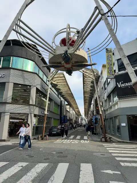 A shopping street in my hotel's neighbourhood