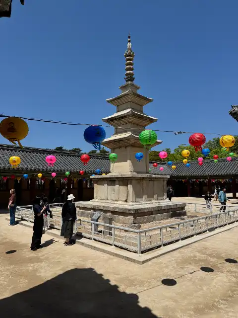 One of the stone pagodas