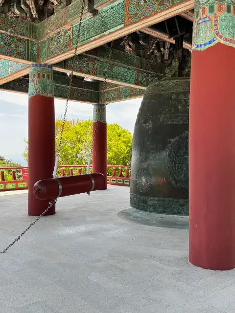Bell at the summit of Mt. Tohamsan