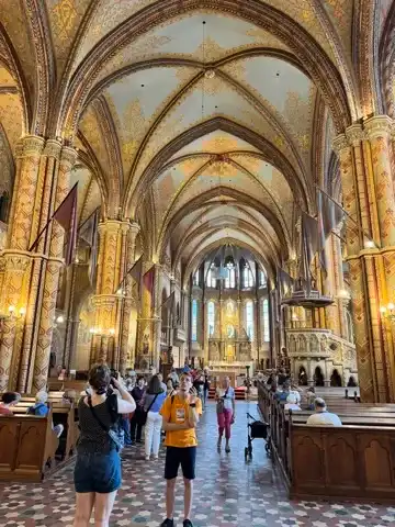 Interior of Matthias Church