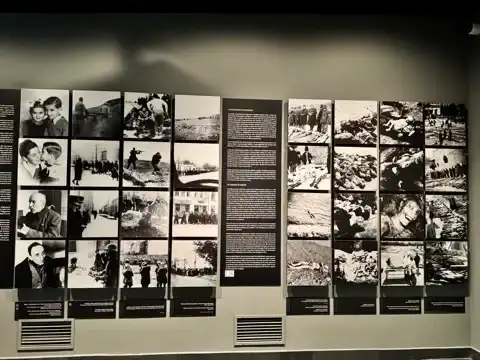 Photo montage at the Holocaust Memorial Centre