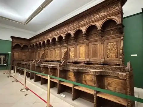 Choir stalls in the Hungarian National Museum