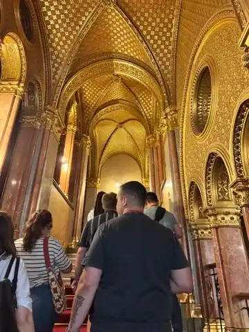 Staircase in the Hungarian Parliament  building