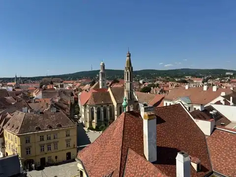 Another view from the observation deck of the Sopron Fire Tower