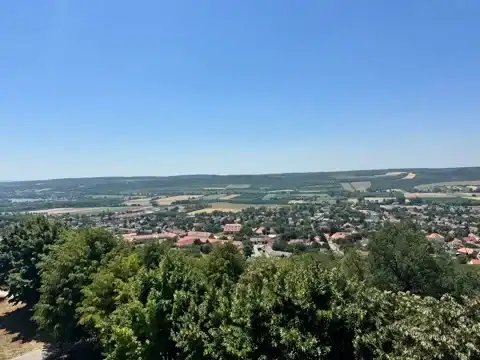Vista from the terrace in front of the basilica of Pannonhalma Archabbey