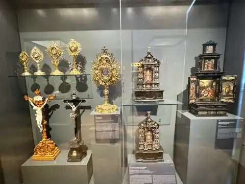 A few of the artifacts in the treasury of Pannonhalma Archabbey
