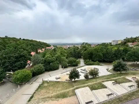 View toward central Pécs from the Tettye Ruins viewing platform