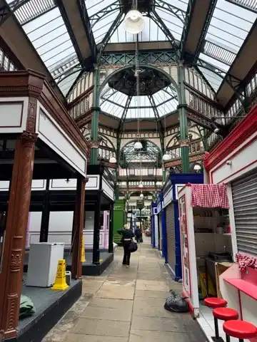 Interior of the Leeds Kirkgate Market